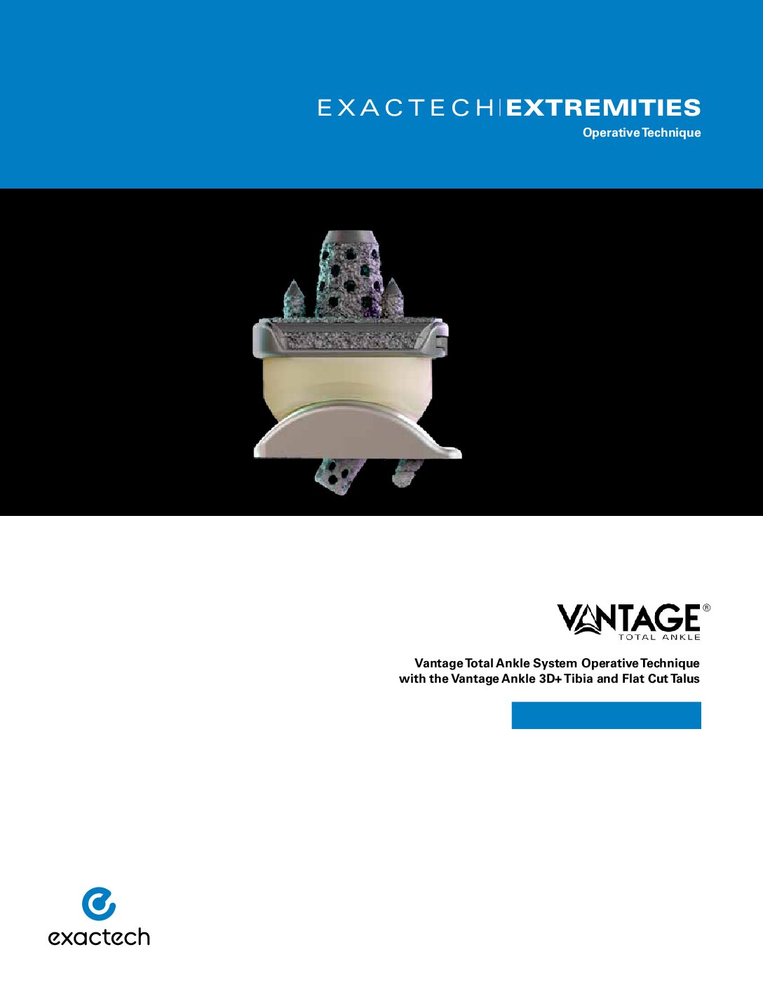 Vantage Ankle 3D+ Flat Cut Talus Operative Technique