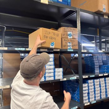 Exactech employee shelving Implant Box Inventory COC